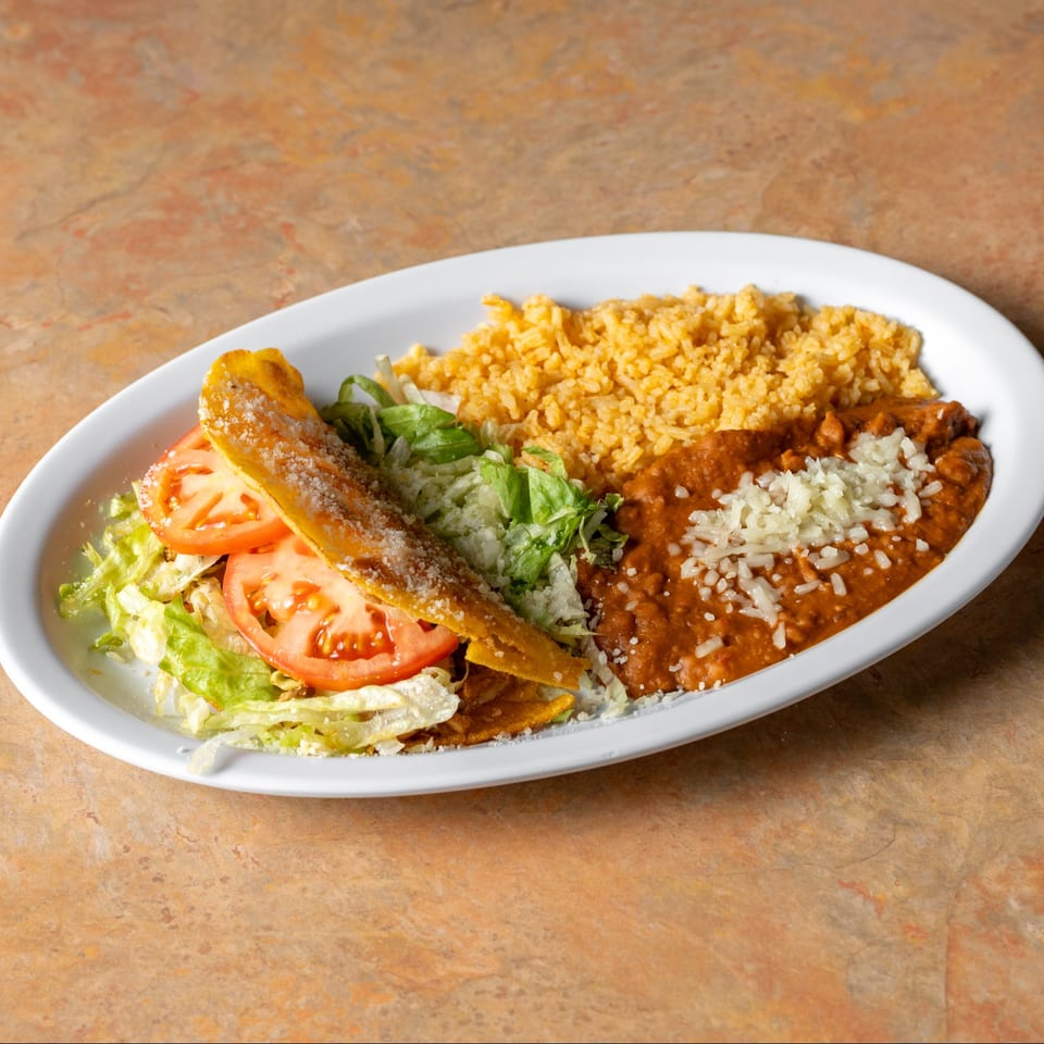 Crispy taco plate.
