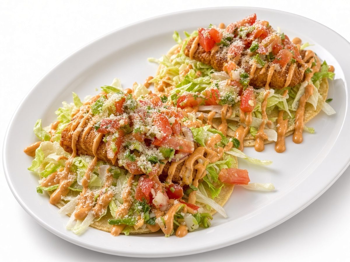 Breaded Fish Tacos or Grilled Shrimp