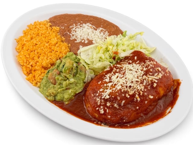 Chiles Rellenos Plate.